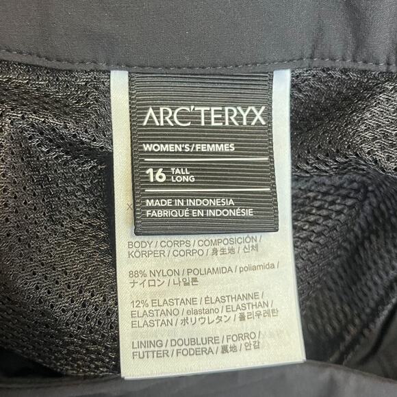 Arc'teryx Nylon Pants Womens 16 Tall Belted Outdoor Gorpcore Hiking Climbing - Picture 8 of 10